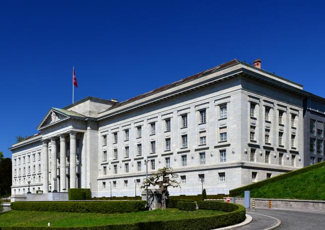 Tribunal fédéral de Lausanne, source : Gzzz — Travail personnel, CC BY-SA 4.0, https://commons.wikimedia.org/w/index.php?curid=94747092 Tribunal fédéral de Lausanne